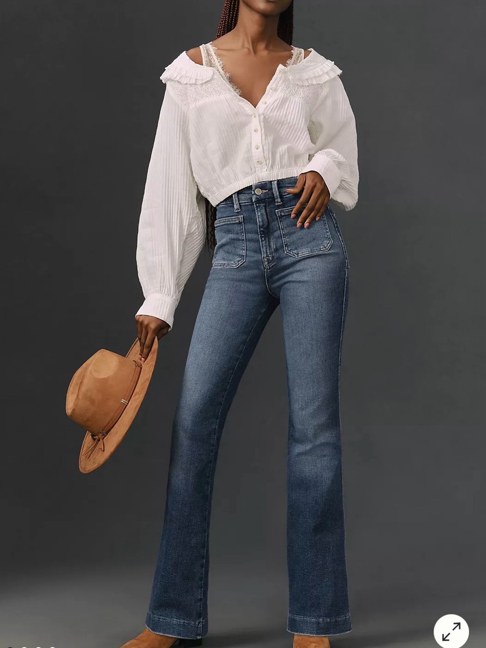 Good American Good Curve Bootcut Super High Rise Jeans 33.5” Inseam